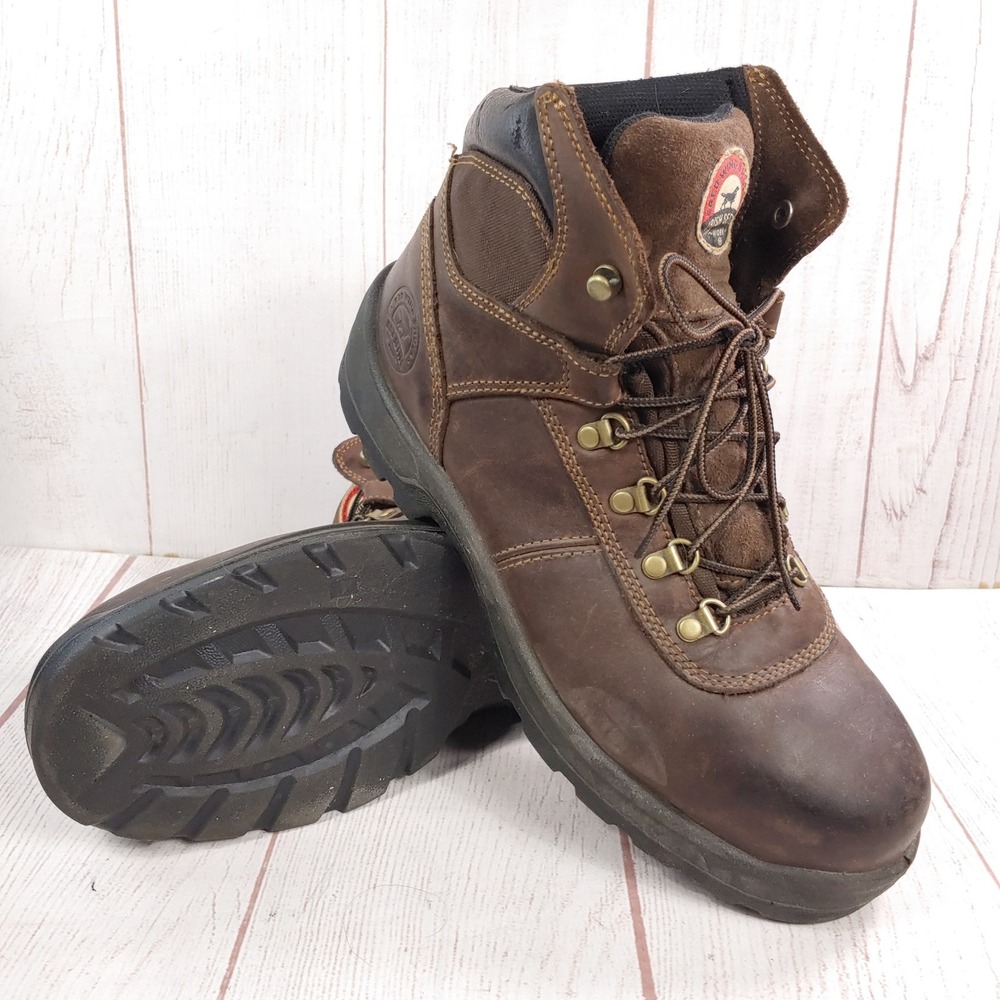 Red Wing Irish Setter Work Boots - Men 12 - Brown Leather EH Safety Toe 83608